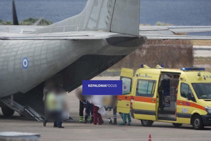 Αεροδιακομιδή γυναίκας ασθενούς με αιμορραγία για το Ρίο