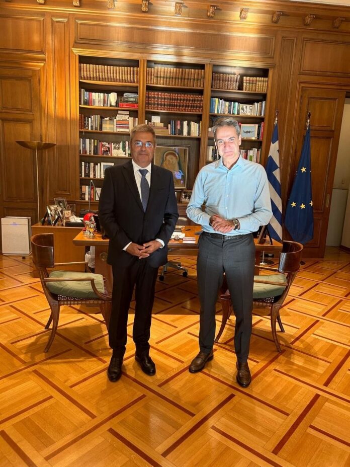 Παναγής Καππάτος -Συνάντηση στο Μέγαρο Μαξίμου με τον Πρωθυπουργό Κυριάκο Μητσοτάκη