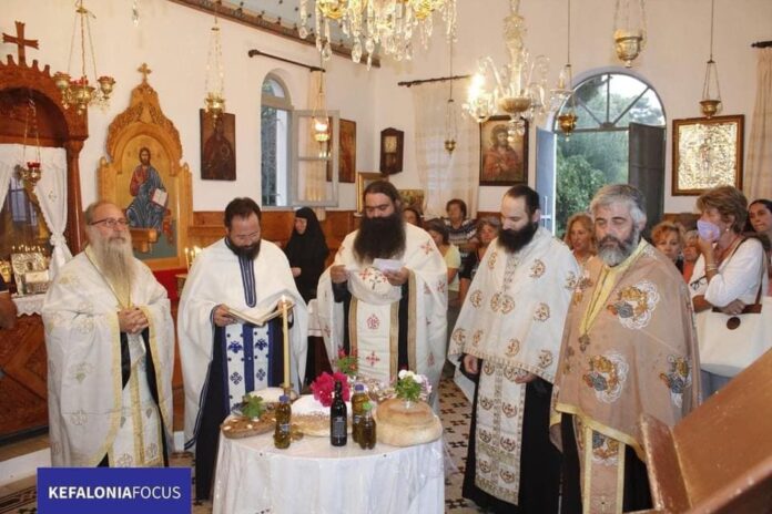Μεγαλόπρεπα εορτάσε η Ιερά Μονή της Αγίας Παρασκευής Λεπέδων τη μνήμη του Αγίου Ανθίμου του εν Κεφαλληνίας