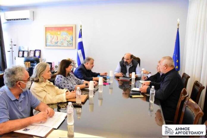 Επίσκεψη Υφυπουργού Κλιματικής Κρίσης & Πολιτικής Προστασίας Χρήστου Τριαντόπουλου στον Δήμο Αργοστολίου