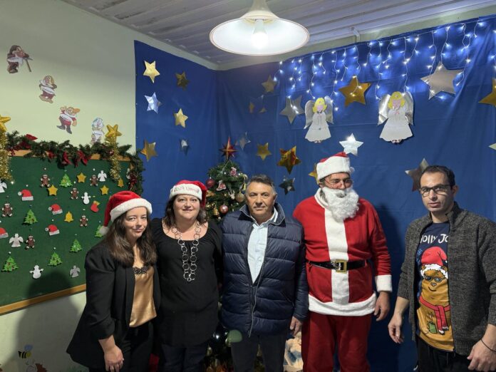 Ο Πρόεδρος του Ο.Κ.Α.Π. κ. Γεώργιος Λασκαράτος στις φετινές Χριστουγεννιάτικες εκδηλώσεις των παιδικών σταθμών