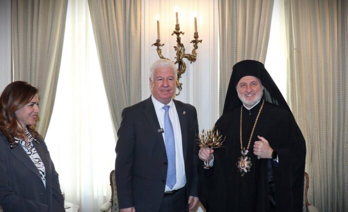 Επίσκεψη του Περιφερειάρχη Ιονίων Νήσων, Γιάννη Τρεπεκλή,στον Αρχιεπίσκοπο Αμερικής Ελπιδοφόρο στην Νέα Υόρκη