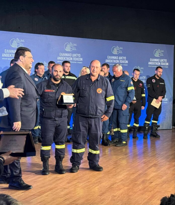 Η ΕΟΔ Εκτάκτων Αναγκών τιμήθηκε από τον υπουργό Εσωτερικών Θεόδωρο Λιβάνιο