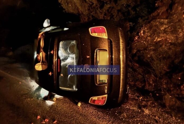 Τροχαίο ατύχημα τα ξημερώματα στη γέφυρα Αγίας Βαρβάρας – Αναποδογύρισε όχημα, σώθηκε από θαύμα ο οδηγός