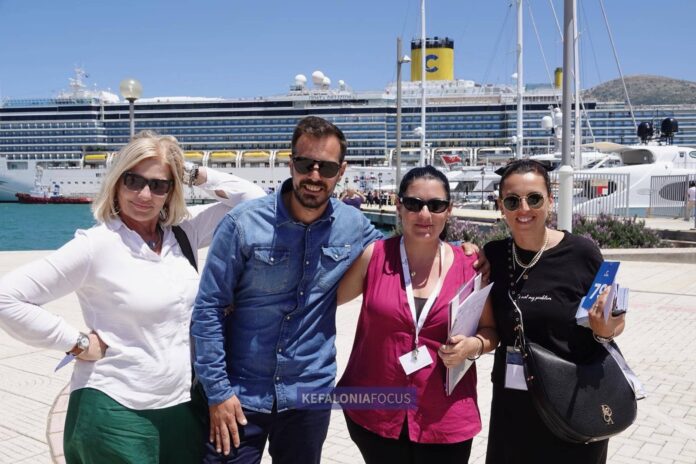 Μια φινετσάτη Ιταλίδα… στο ηλιόλουστο Αργοστόλι – Το Costa Deliziosa με 2.826 επιβάτες έδωσε πνοή στην αγορά