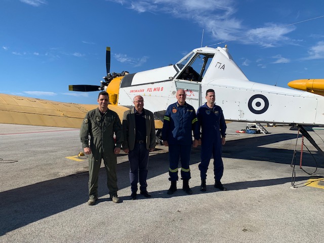 Επίσκεψη του Αντιπεριφερειάρχη Κεφαλονιάς & Ιθάκης στη Μονάδα Πολεμικής Αεροπορίας στο Αεροδρόμιο Κεφαλονιάς