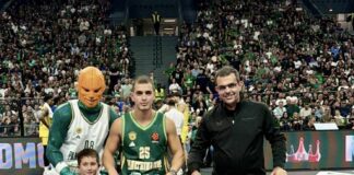 Ο Δημήτρης Βανδώρος «έγραψε ιστορία» στο ΟΑΚΑ – Έβαλε τρίποντο από τη μέση και έφυγε με 3.000 ευρώ!