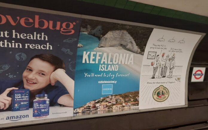 18.000 ευρώ για διαφήμιση της Κεφαλονιάς στο μετρό του Λονδίνου – Ερωτήματα για την αποτελεσματικότητα της προβολής