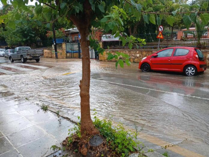 Μία βροχερή μέρα στο 3ο Γυμνάσιο Αργοστολίου…