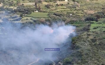 Νέα πυρκαγιά στο Αγκώνα – Επιχειρούν επίγειες δυνάμεις μέσα σε δύσβατο σημείο