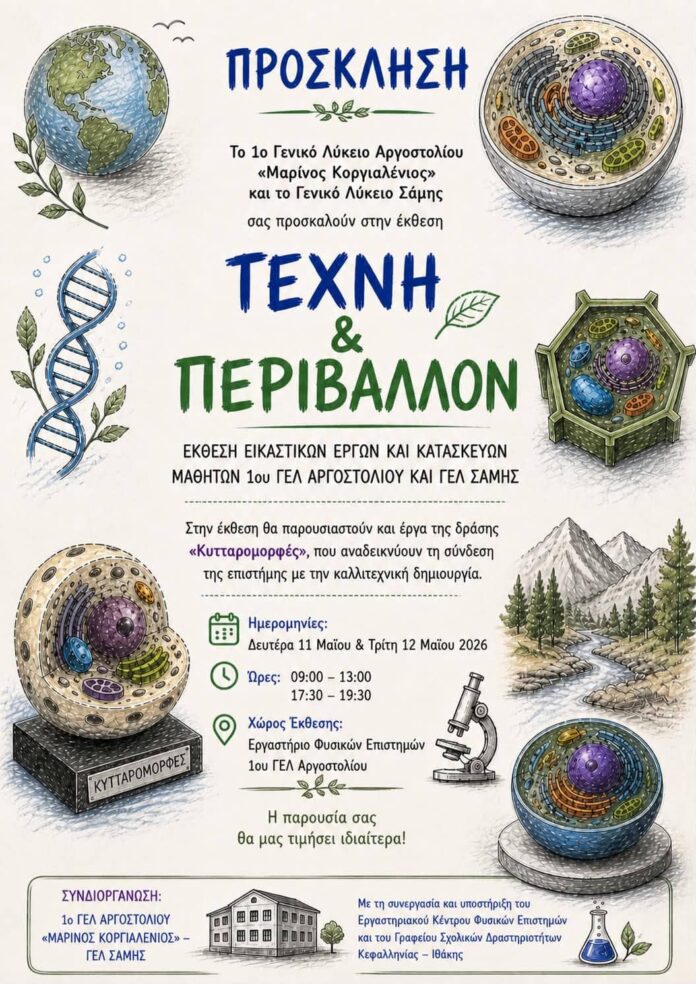 Έκθεση «Τέχνη και Περιβάλλον» από το 1ο ΓΕΛ Αργοστολίου και το ΓΕΛ Σάμης Έκθεση «Τέχνη και Περιβάλλον» από το 1ο ΓΕΛ Αργοστολίου και το ΓΕΛ Σάμης