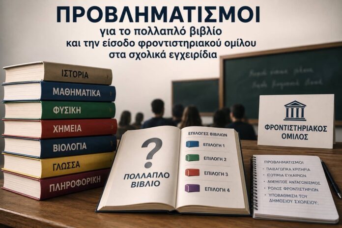 Γεωργία Γρίβα: Προβληματισμοί για το πολλαπλό βιβλίο και την είσοδο φροντιστηριακού ομίλου στα σχολικά εγχειρίδια Γεωργία Γρίβα: Προβληματισμοί για το πολλαπλό βιβλίο και την είσοδο φροντιστηριακού ομίλου στα σχολικά εγχειρίδια