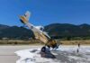 Μυτιλήνη: Αεροσκάφος PZL «καρφώθηκε» με τη μύτη στον διάδρομο του αεροδρομίου