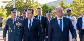 Ο Μιχάλης Χρυσοχοΐδης στην τελετή ορκωμοσίας των νέων Αξιωματικών της ΕΛ.ΑΣ.