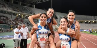 Χρυσή Βαλκανιονίκης η Αποστολία Αντωνάτου με την Εθνική Ελλάδας στη σκυταλοδρομία 4×100 μ.!