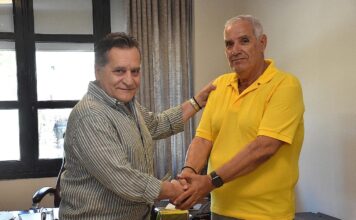Διονύσης Λυκούδης – Βαγγέλης Μαζαράκης: «Έδωσαν χέρια» για το μέλλον του αθλητισμού στα νησιά μας