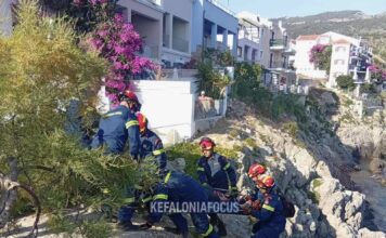 Από θαύμα αποφεύχθηκε τραγωδία στην Άσσο – Τουρίστρια έπεσε σε γκρεμό 9 μέτρων και σώθηκε