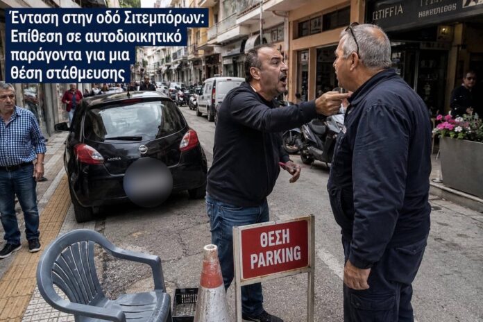Ένταση στην οδό Σιτεμπόρων: Επίθεση σε αυτοδιοικητικό παράγοντα για μια θέση στάθμευσης Ένταση στην οδό Σιτεμπόρων: Επίθεση σε αυτοδιοικητικό παράγοντα για μια θέση στάθμευσης