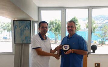 Τιμητική βράβευση του Πλοιάρχου ΛΣ Αθανάσιου Σιούτη από την ΕΠΛΣΚΙ.