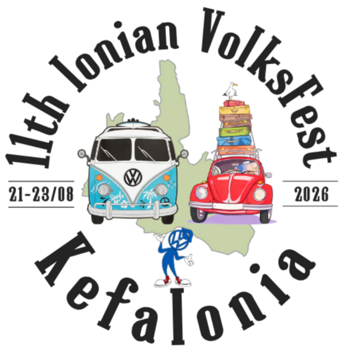 11ο Ιόνιο Φεστιβάλ Κλασικών VW στην Κεφαλονιά – Σκαραβαίοι και βαν από όλη την Ευρώπη κατακτούν το νησί! 11ο Ιόνιο Φεστιβάλ Κλασικών VW στην Κεφαλονιά – Σκαραβαίοι και βαν από όλη την Ευρώπη κατακτούν το νησί!