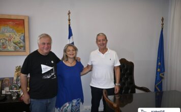 Επίσκεψη της Κεφαλονίτισσας συνθέτριας Πηγής Λυκούδη στο Δημαρχείο Αργοστολίου