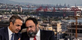 Μητσοτάκης-Μαρινάκης: Από το Καραϊσκάκη στις πολυκατοικίες -Όταν οι ολιγάρχες των ΠΑΕ ζητούν ύψος, η κυβέρνηση βρίσκει νόμους.